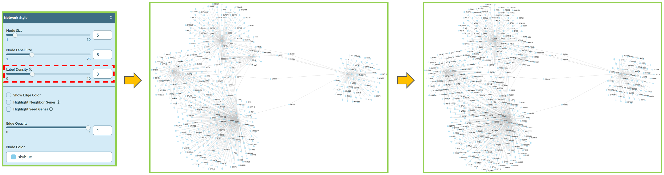 Change Label Density