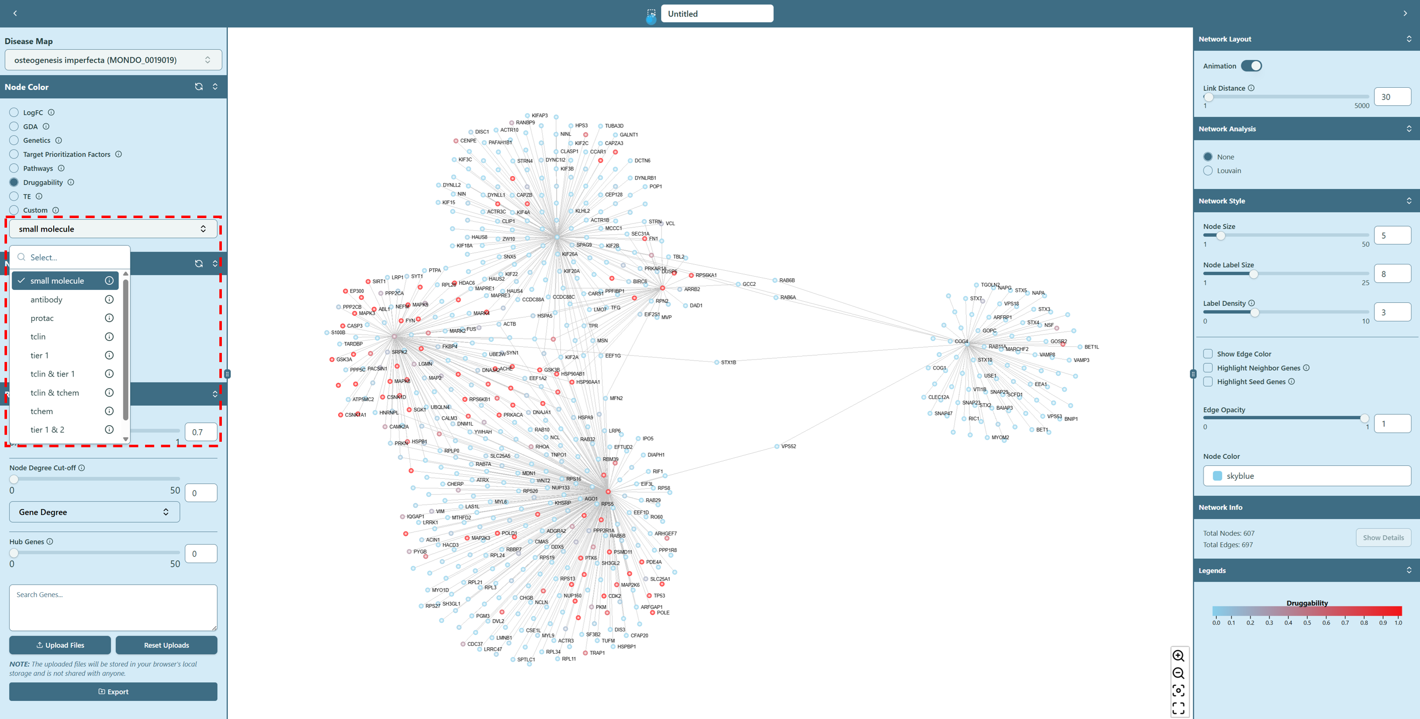 Druggability data naming convention